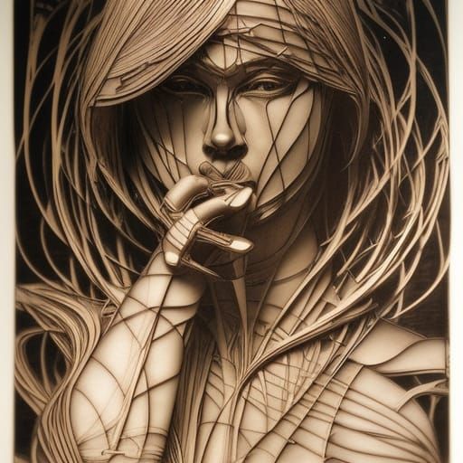 Biomechanical Warrior in Stormy Battlefield: Hyper-Detailed ...