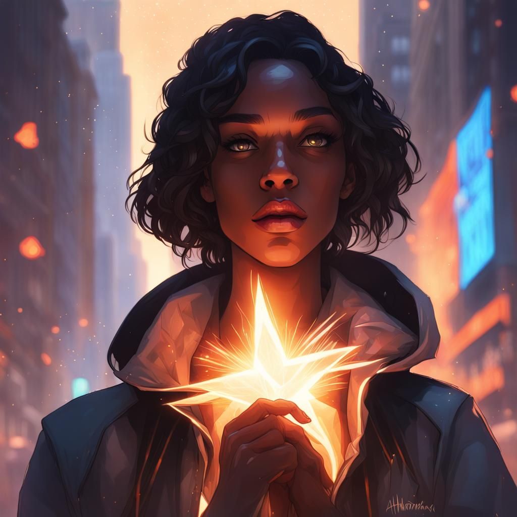 Dynamite Portrait in Hyperdetailed Digital Art Style