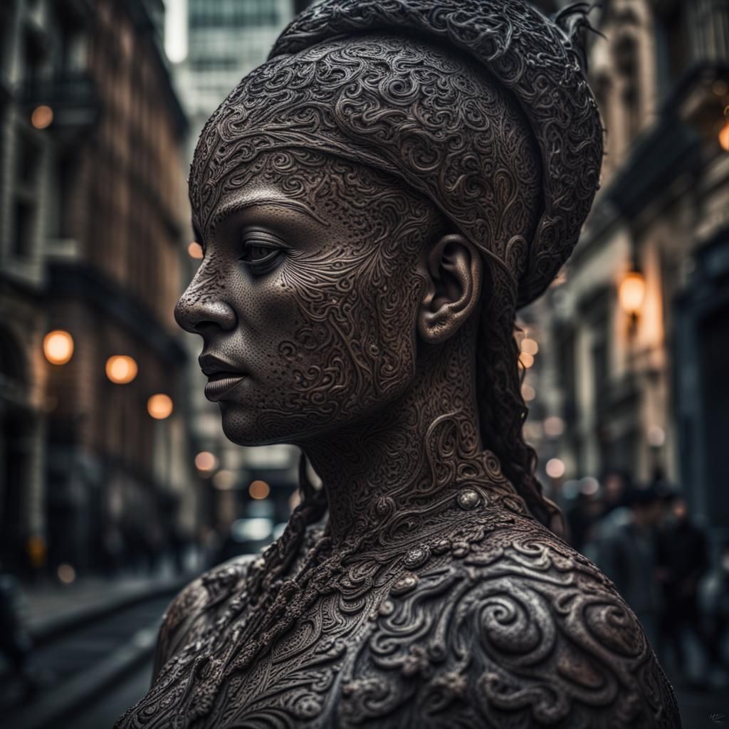 Hyperrealistic Shapeshifter with Intricate Details