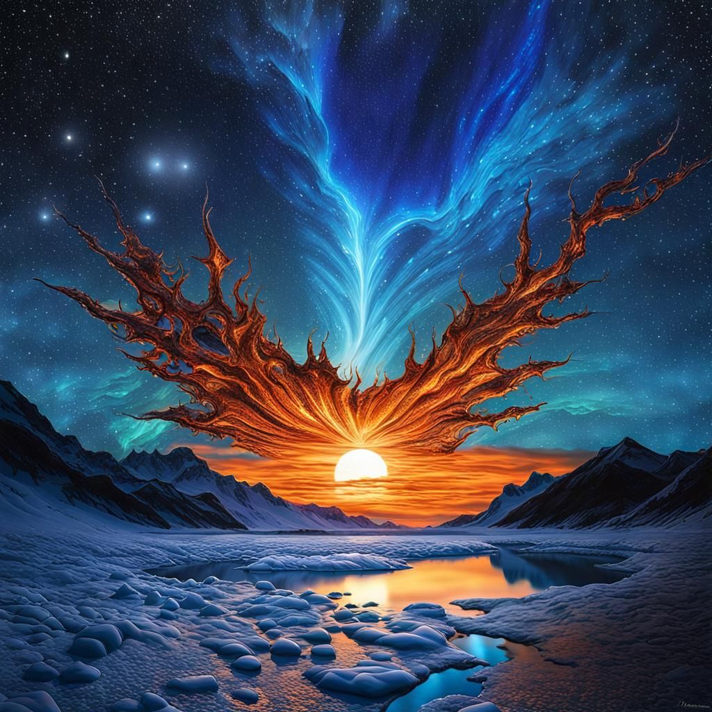 Majestic Blue Giant Star Naos Rising: Lyrical Abstraction