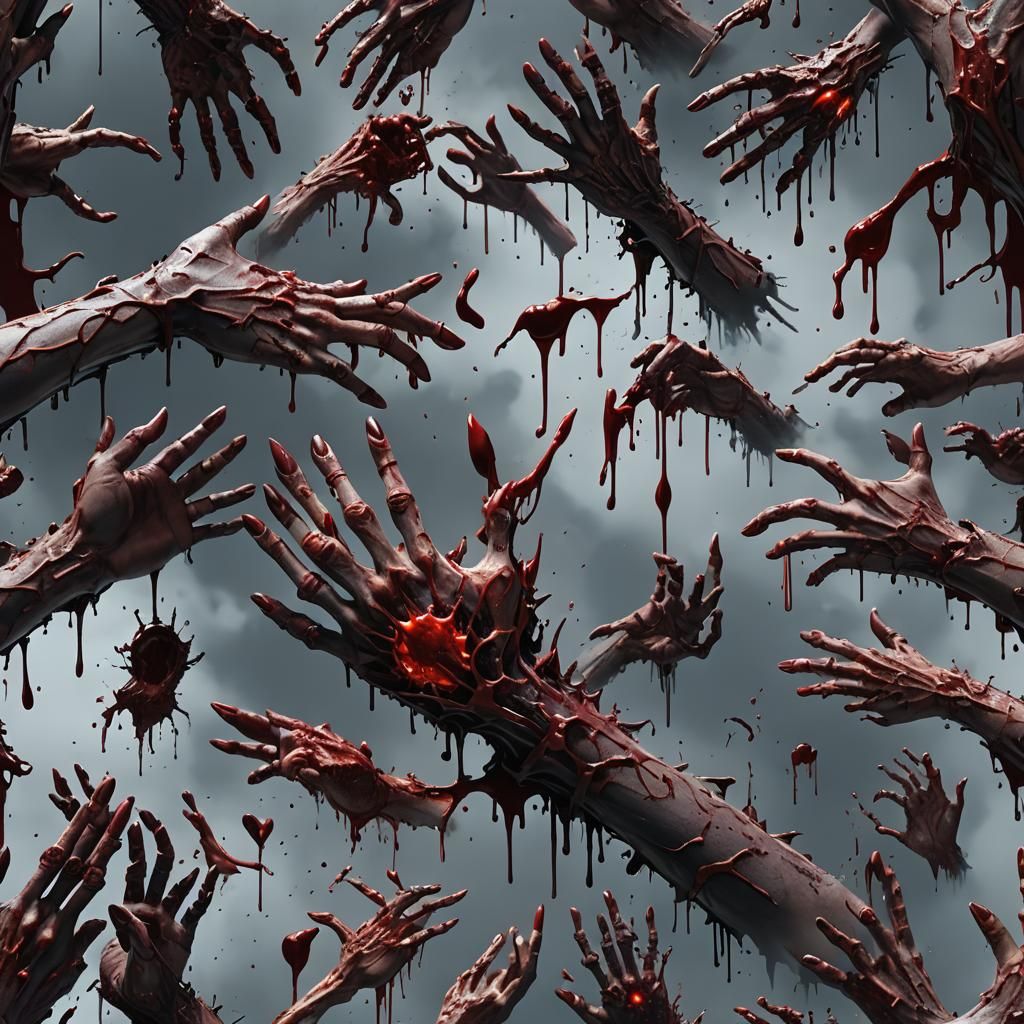 Bleeding Hands: Detailed Fantasy Concept Art