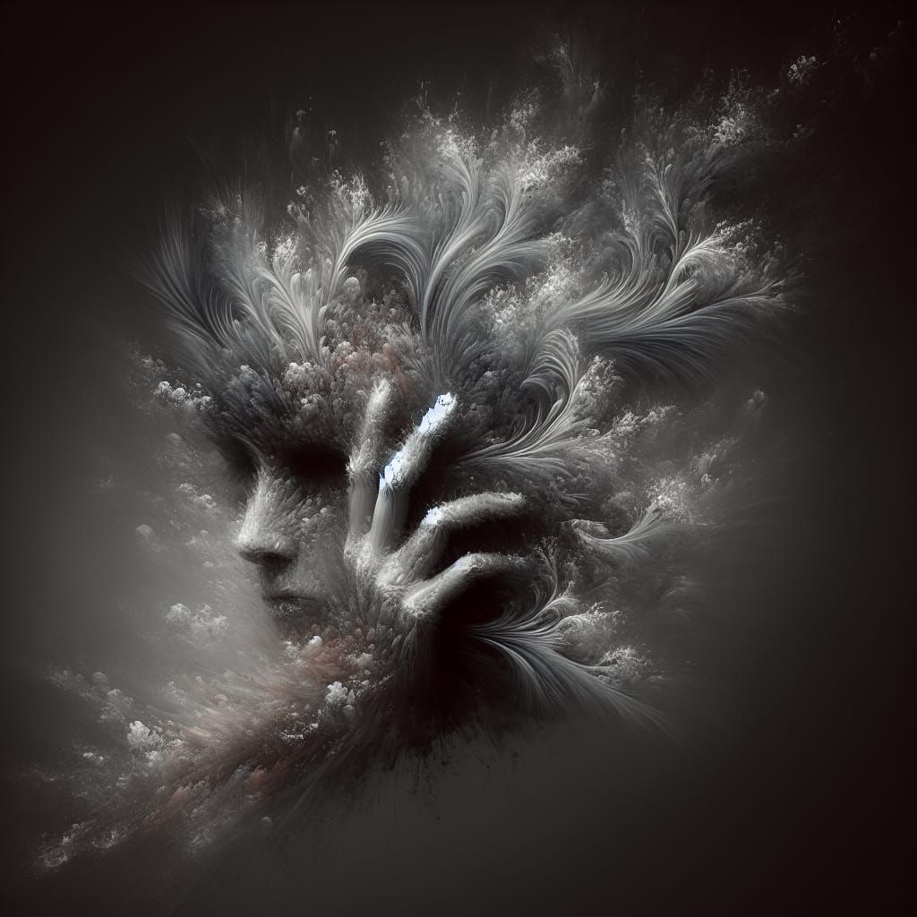 Abstract Earth Element in Impressionistic Style