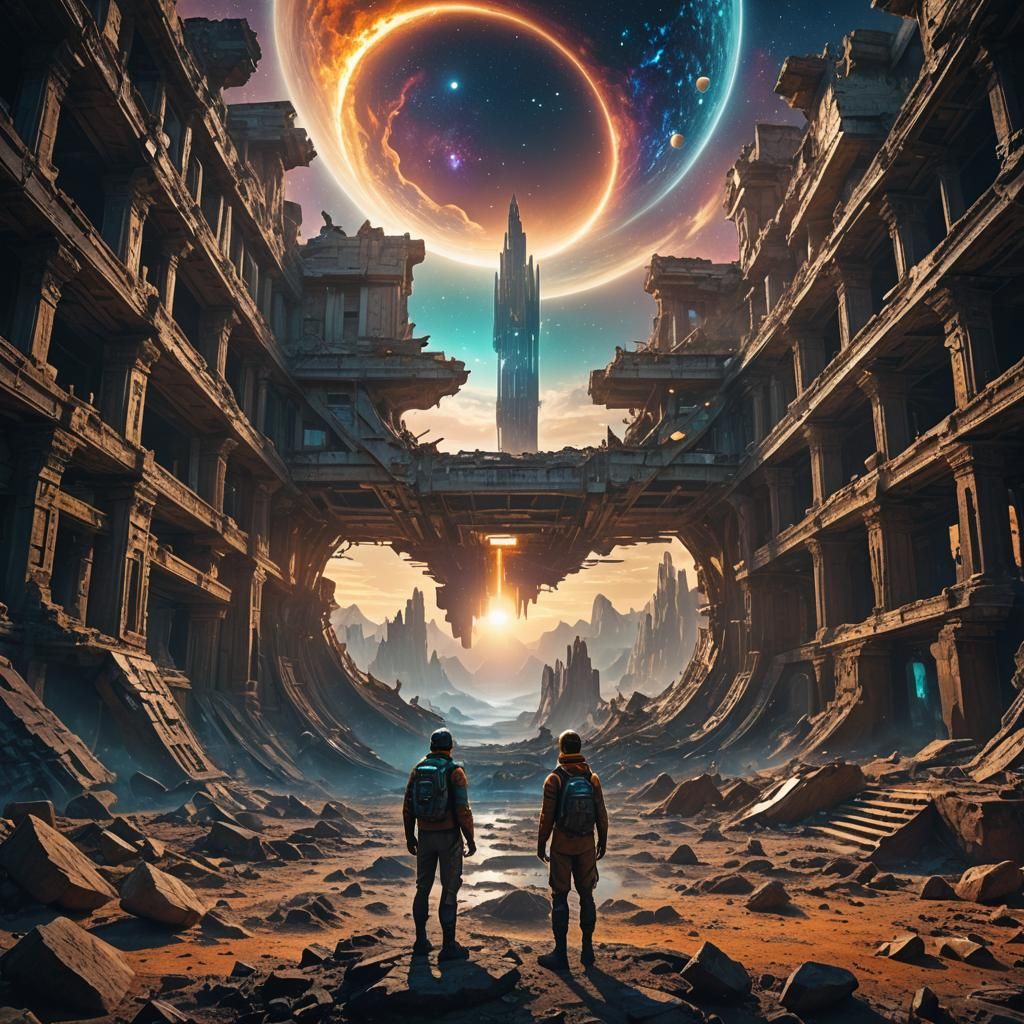 Infinite Universes Within: A Digital Matte Painting