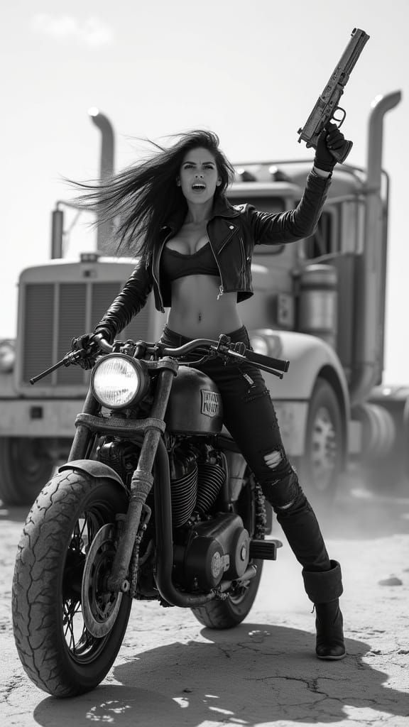 Post-Apocalyptic Goddess of Ruin in Action