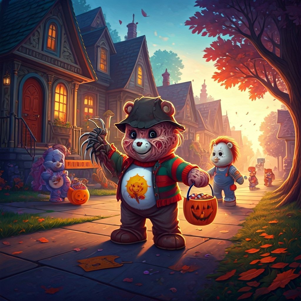 Care Bears as Horror Icons for Halloween