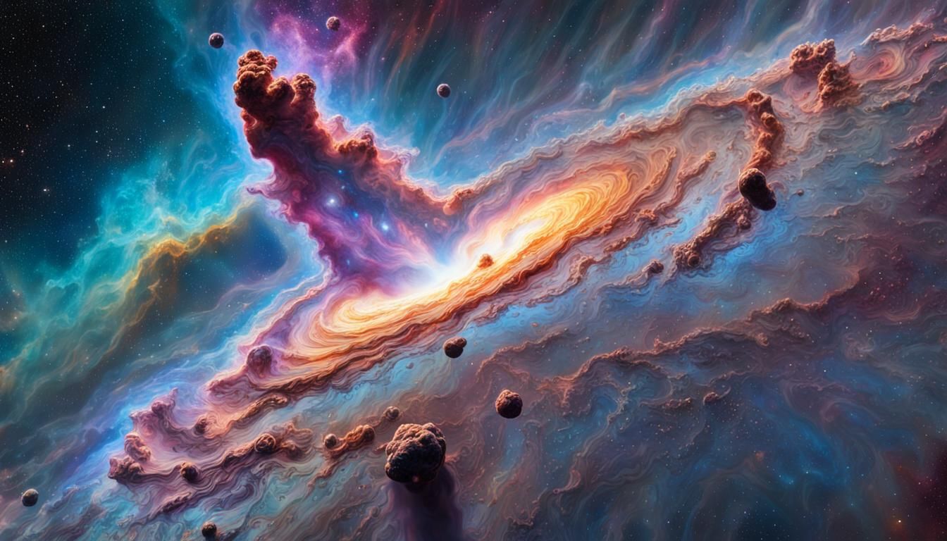 Cypriniforme Nebula in Hyperrealistic Style