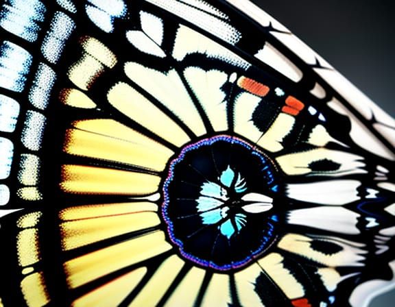 Butterfly Wing Macro Portrait in Unreal Engine 5