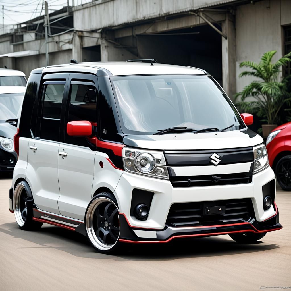 Futuristic Suzuki Wagon R Wide Modification