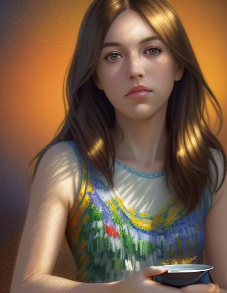 Edward Hopper Inspired Digital Art Illustration