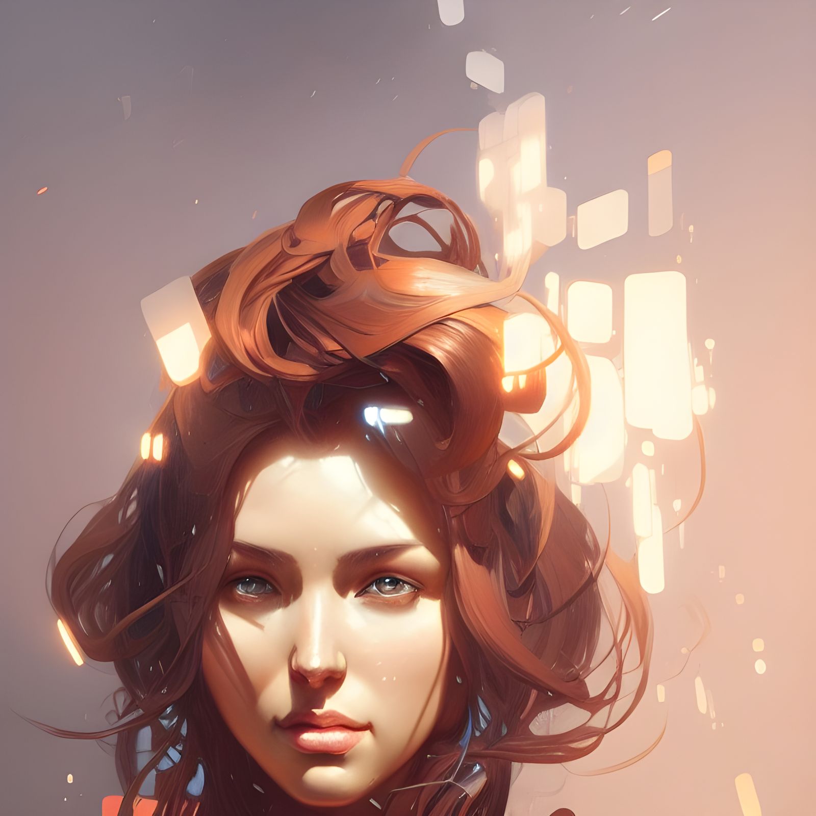 Detailed Portrait with Dynamic Lighting