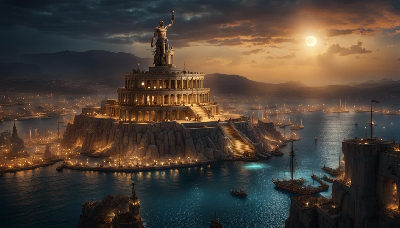 Colossus of Rhodes: Epic Cinematic Digital Painting