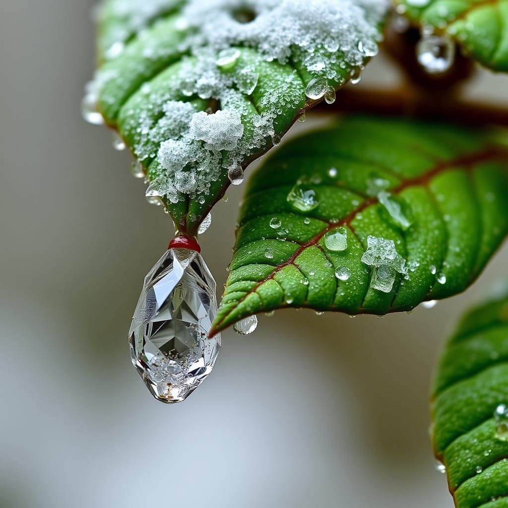 Glistening Nasal Mucus in Close-Up