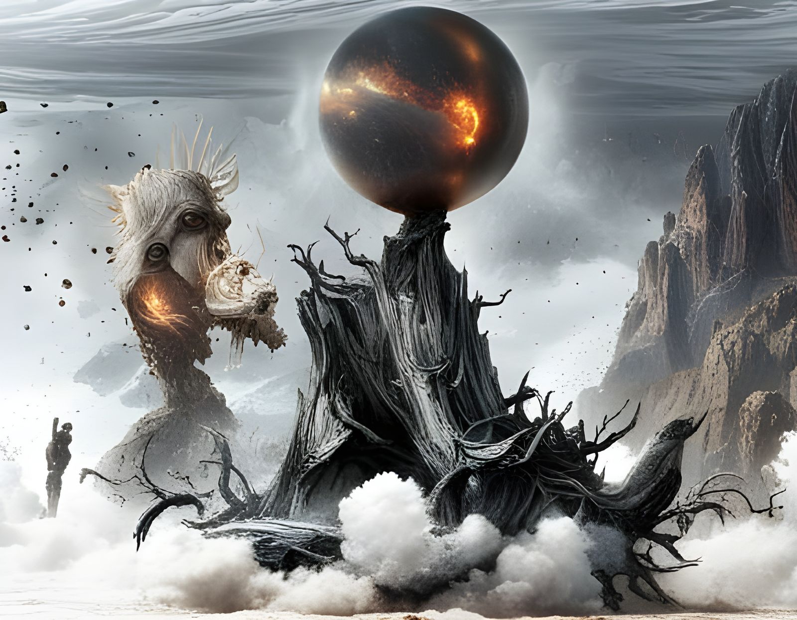 Dreamlike Alien Feast in Hyperrealistic Detail