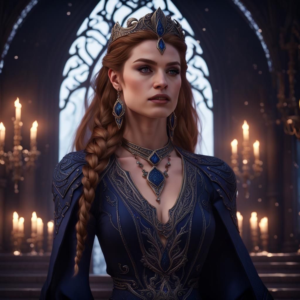 Feyre Archeron: Detailed Fantasy Concept Art