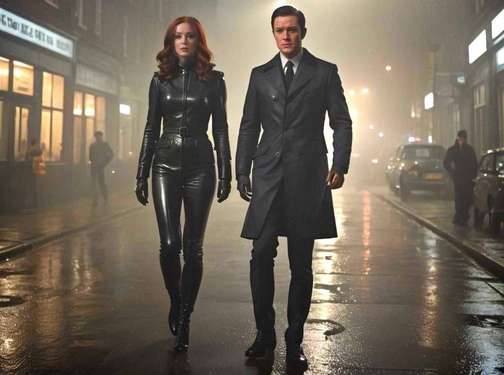 Karen Gillan and Taron Egerton as The Avengers