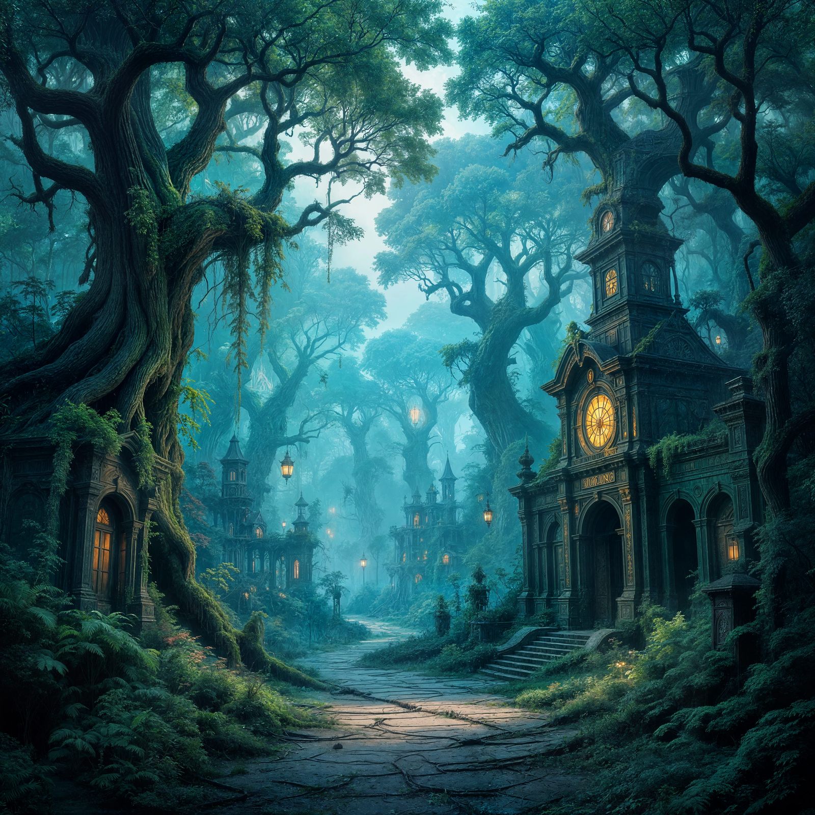 Magical Forest Reclaims Abandoned Amusement Park