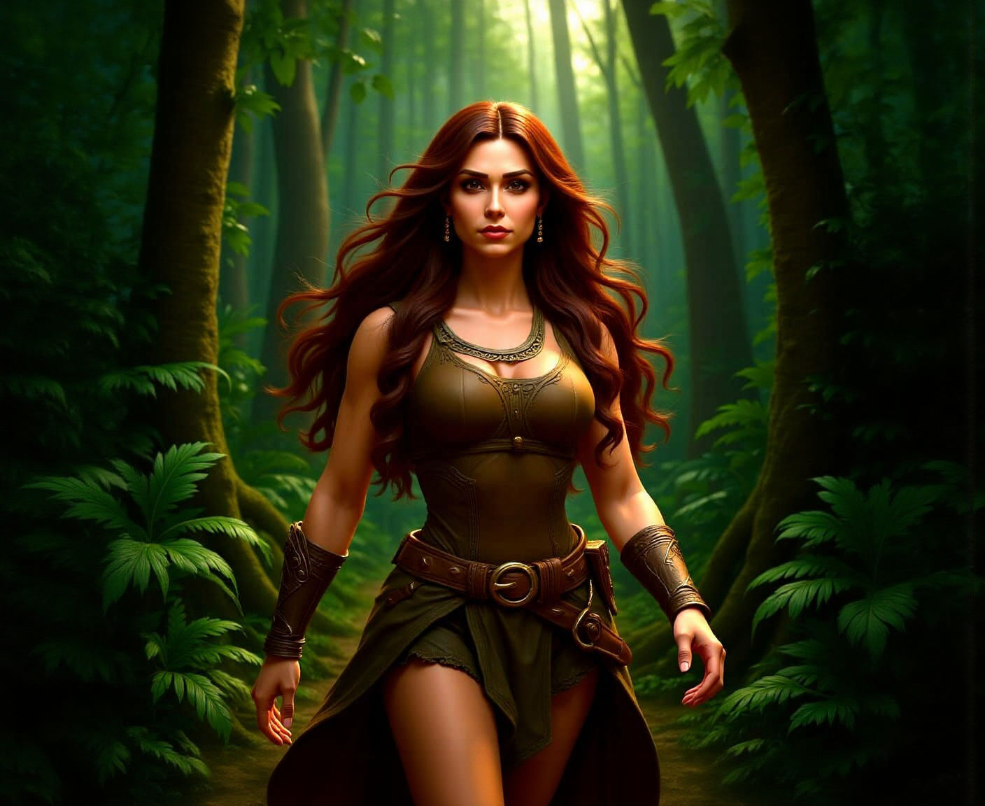 Cavewoman Character in Comic Book Style