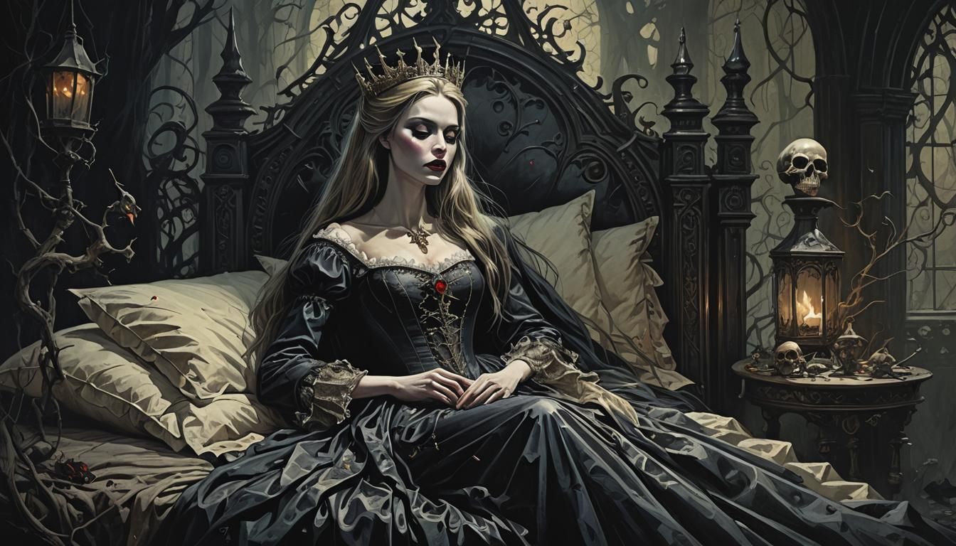 Gothic Horror Sleeping Beauty Fairytale