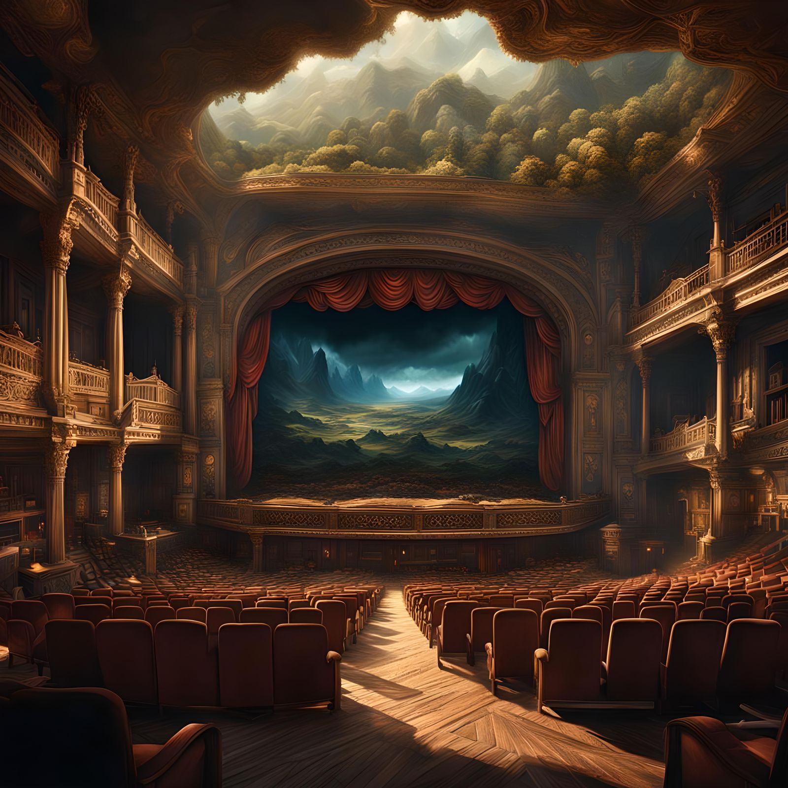 Epic Theater Camp: A Digital Matte Painting