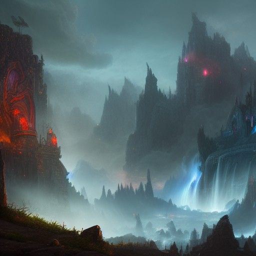 Fantastical Thunder Concept Art in Deep Color