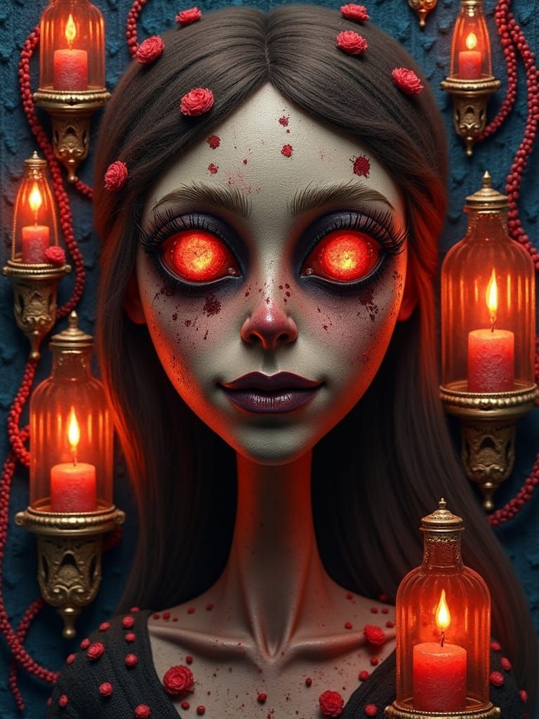 Creepy Patchwork Creatures in Steamnoirnouveau Style