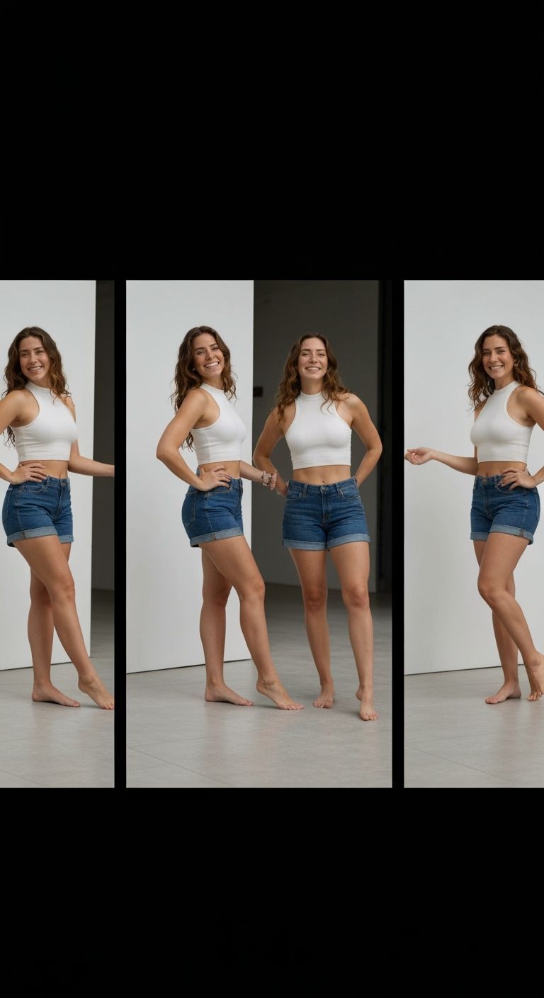 AI Generated Rotating Woman Model