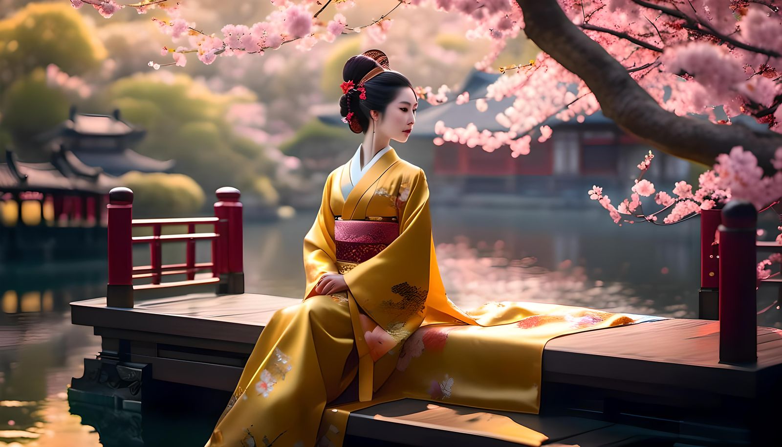 Modern Geisha portrait.