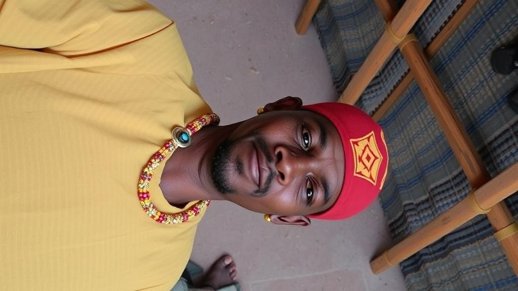 Basotho People in Traditional Attire on the Savannah