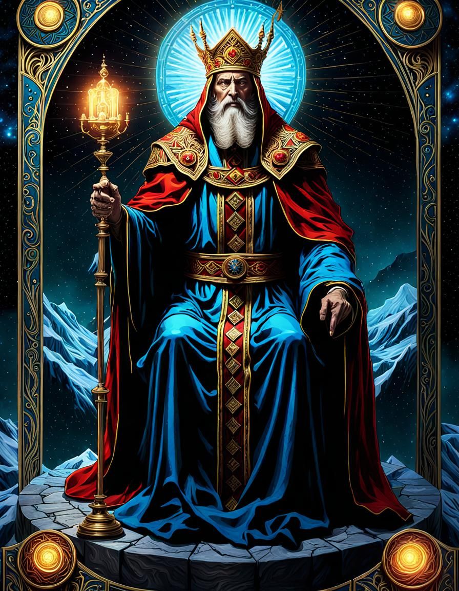The Hierophant: Detailed Tarot Card Art