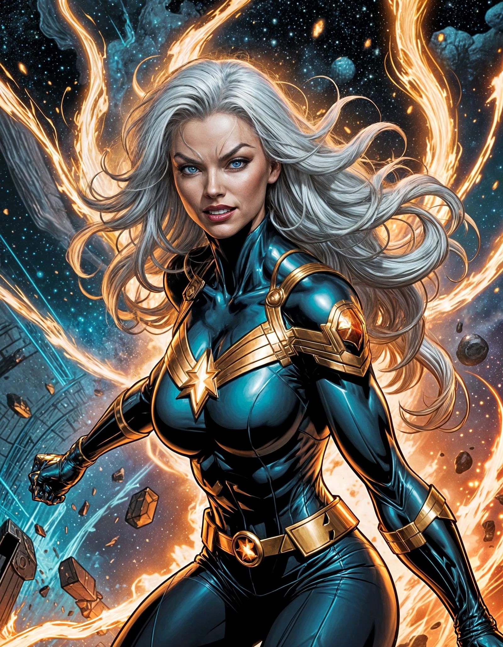 Fierce DC Goddess with Cosmic Energy