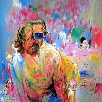 The Dude Abides: Colorful Abstract Expressionism