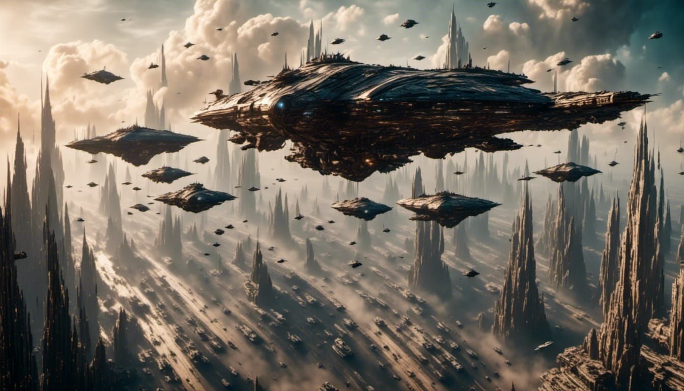 Space Fighters Unleash Laser Fire in Sci-Fi Battle