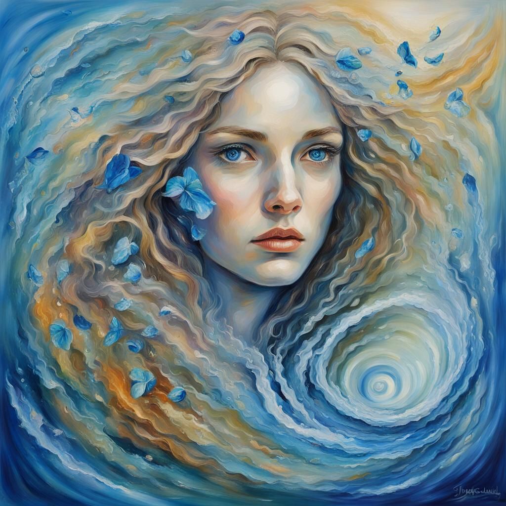 Magical Inner World in Impasto Oil Paint