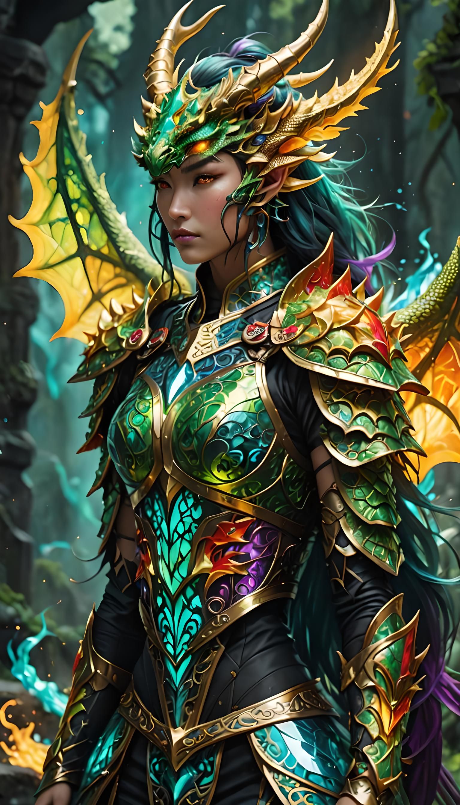 Prismatic Dragon Knight