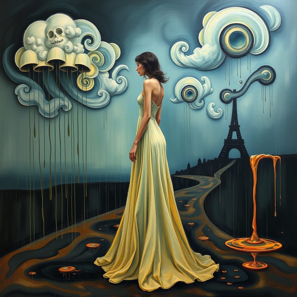 Surreal Weather Dreamscape in a Dali-esque Style