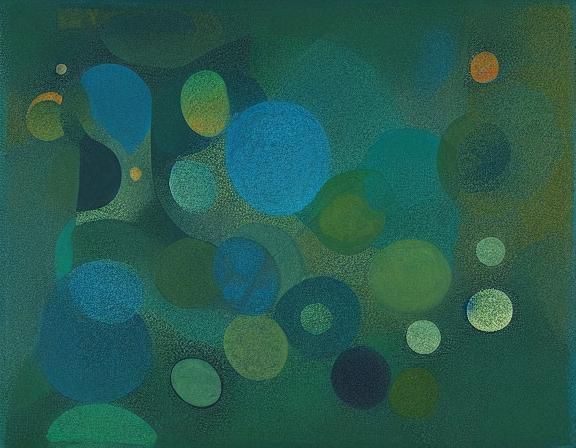 Surreal River with Geometric Graphic Score