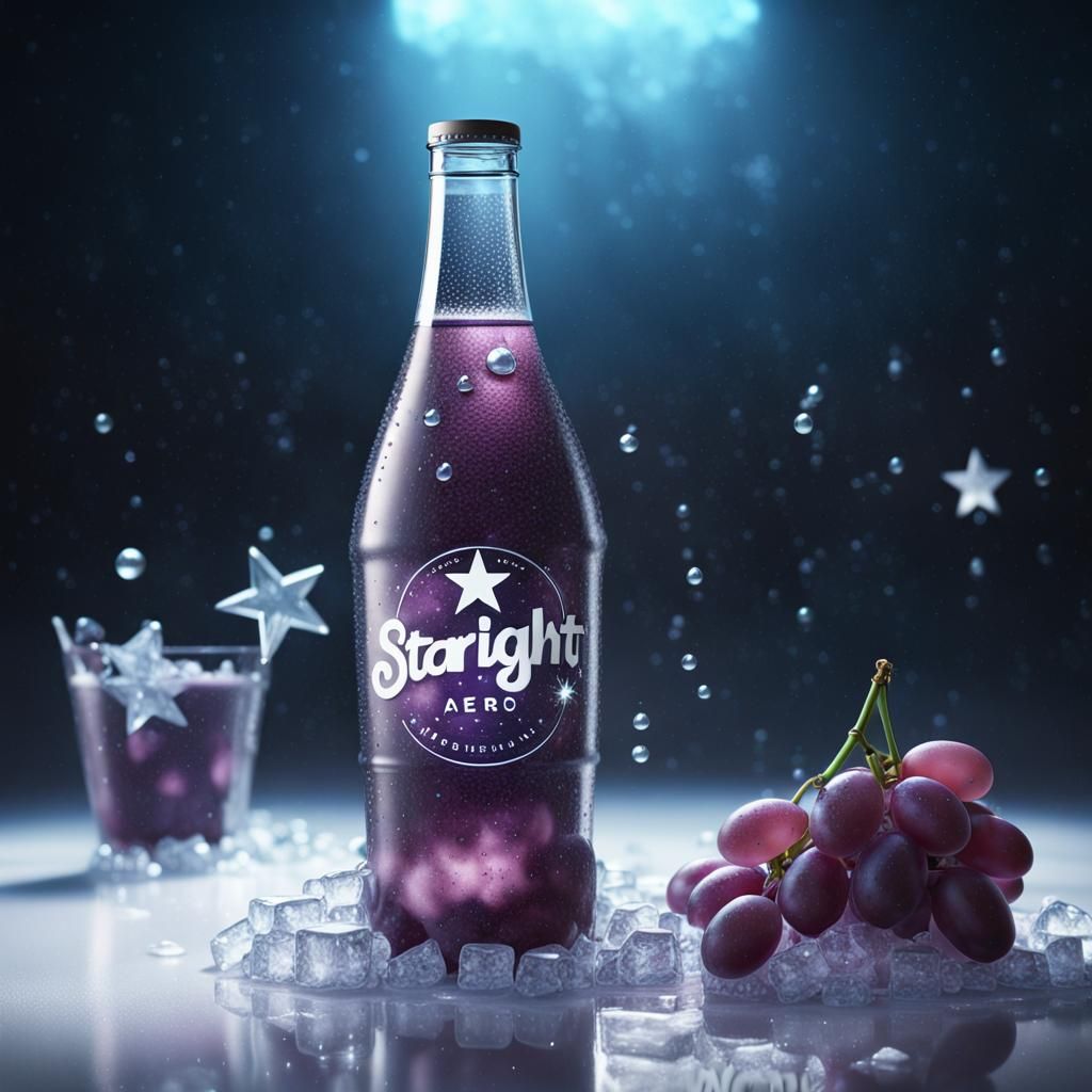 Icy Starlight Soda in Frutiger Aero Style