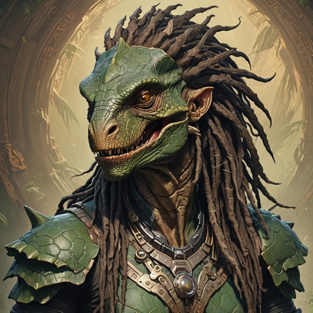 dreadlocks dinosaur