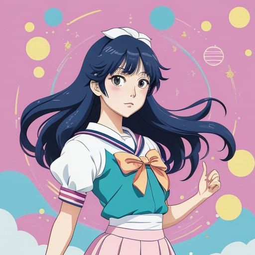 Magical Girl in Vibrant Sailor Fuku