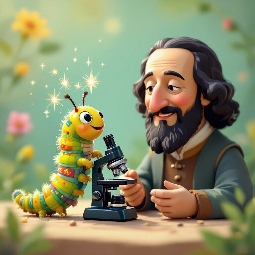 Joyful Caterpillar Meets Baruch Spinoza