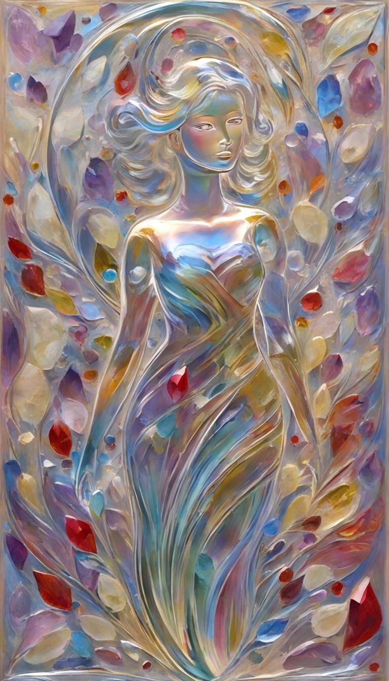 Crystal Mother: An Impasto Glass Sculpture