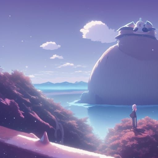 Anime Key Visual of Polar Peer in Ghibli Style