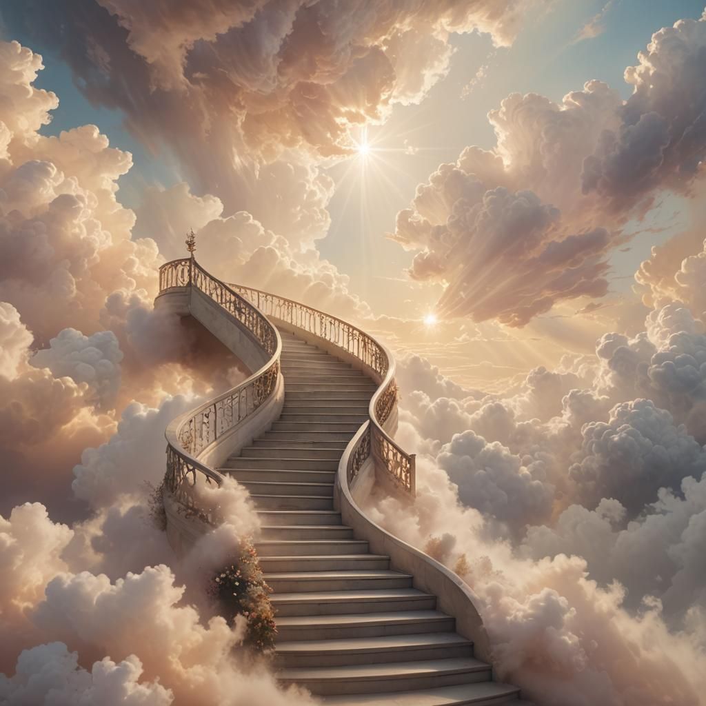 Majestic Staircase Ascending into Heaven