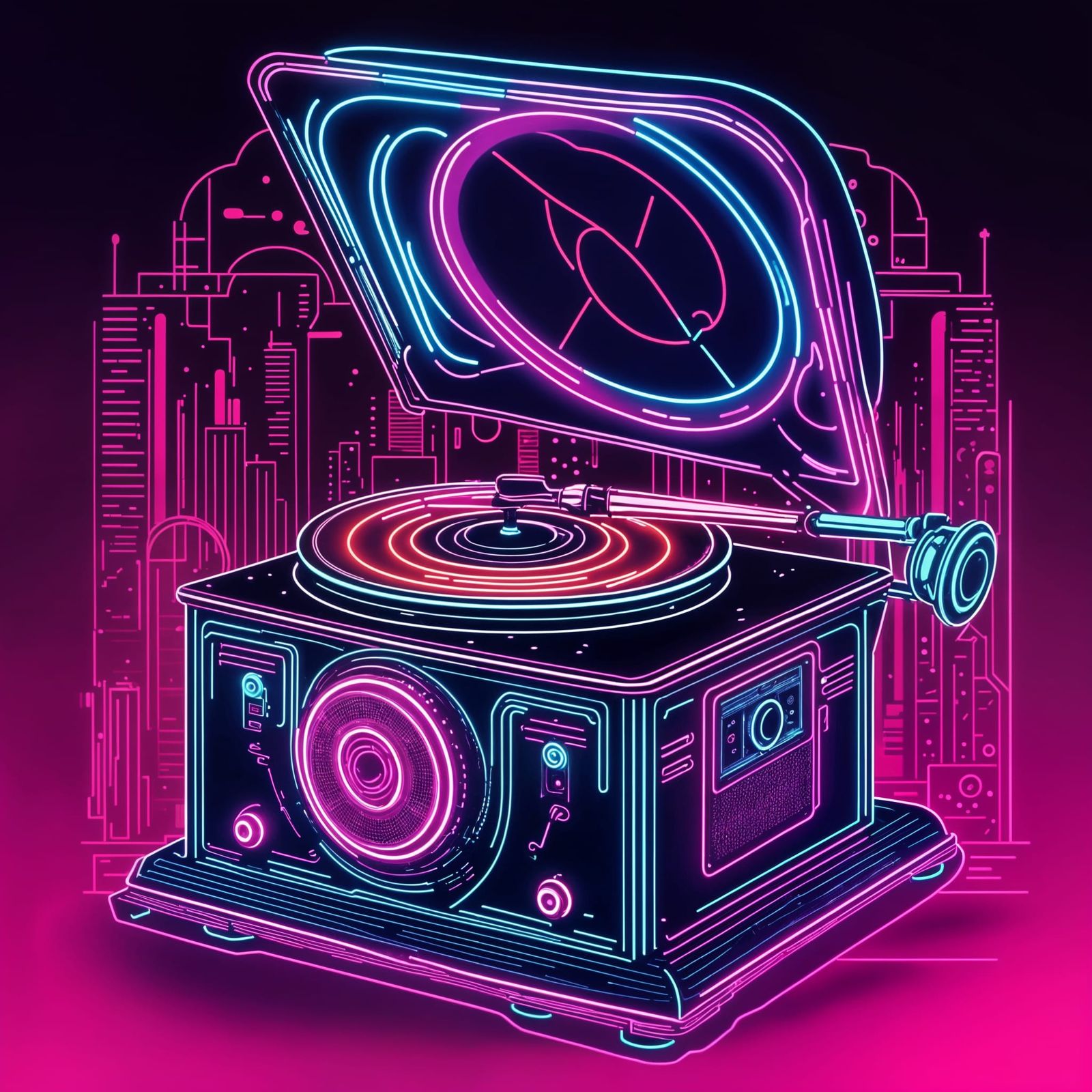 Neon Phonograph