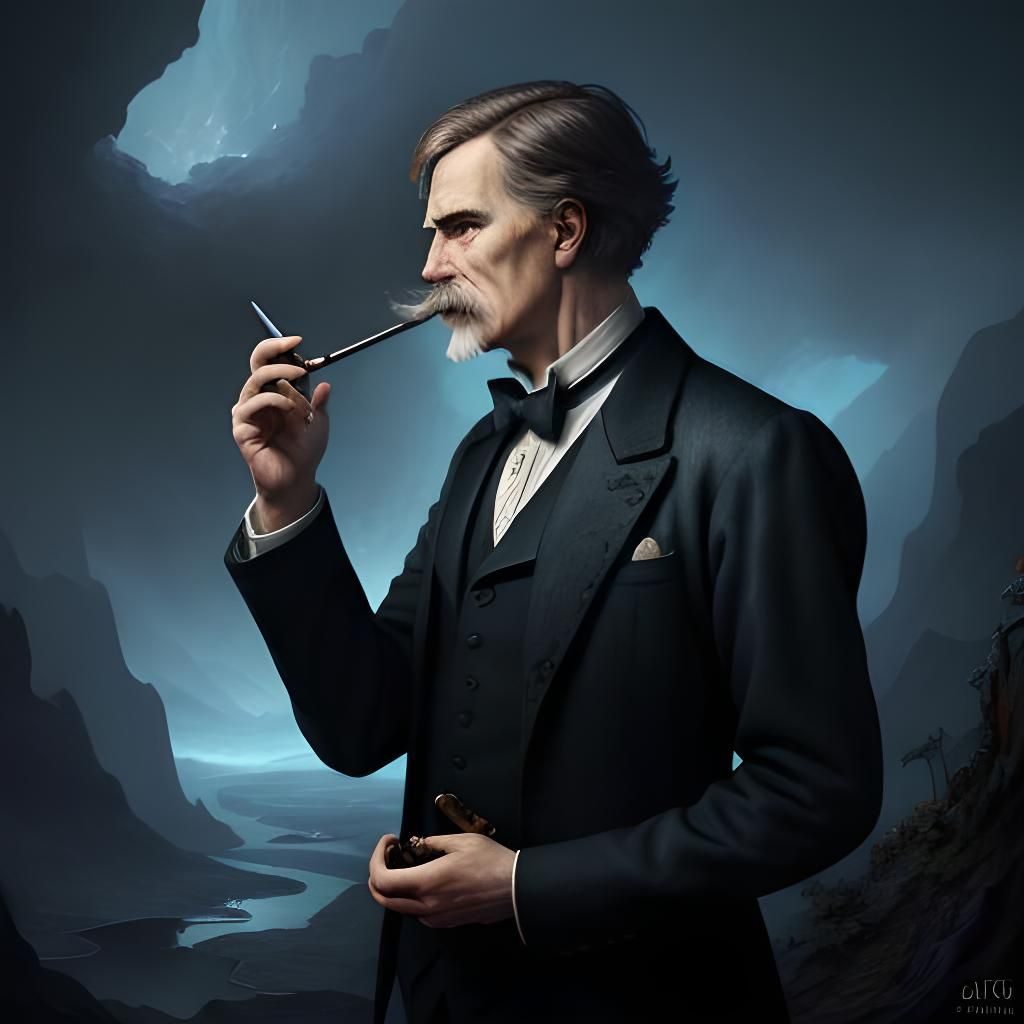 Psychedelic Abyss: A Detailed Matte Painting