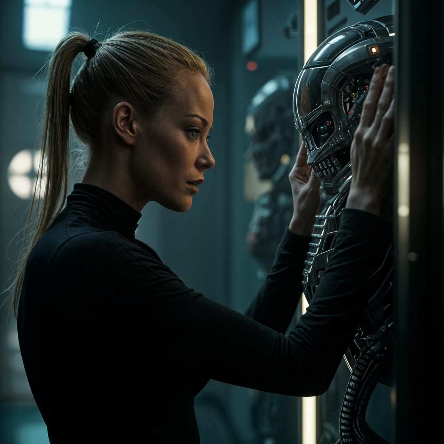Seven of Nine Reprogramming a Borg Drone