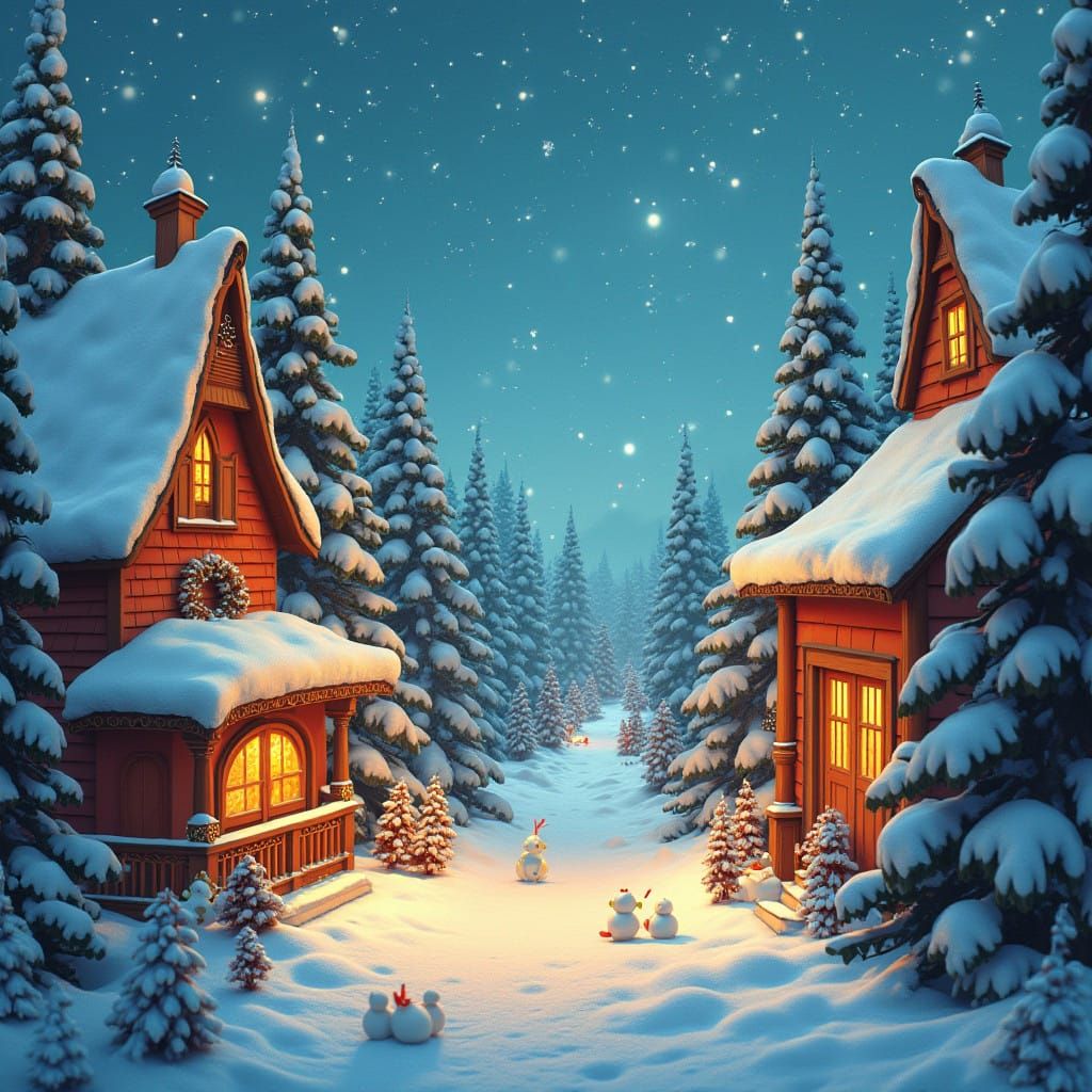 Fantastical Winter Wonderland Christmas Celebration in Vibra...