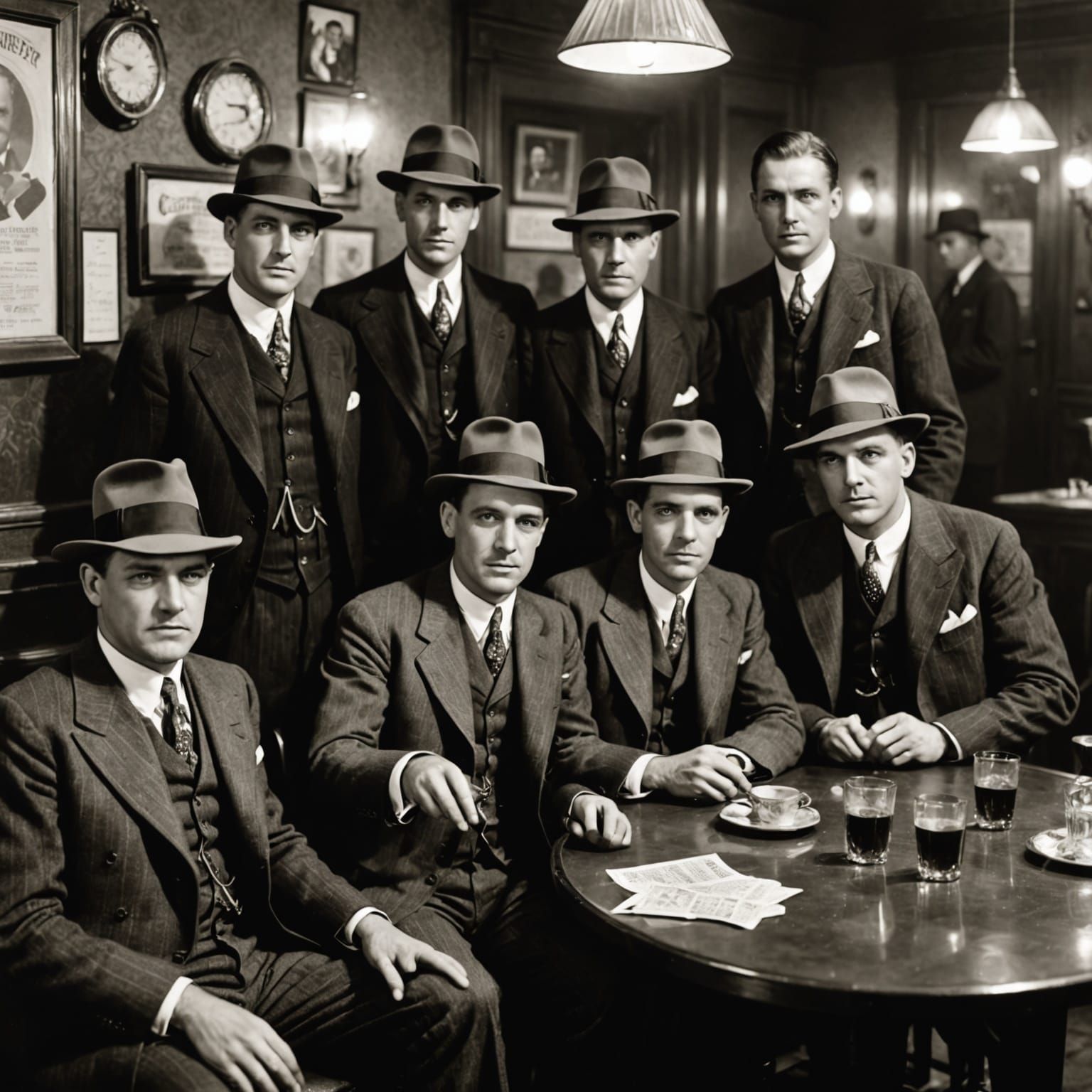 1920s Gangster Speakeasy Scene
