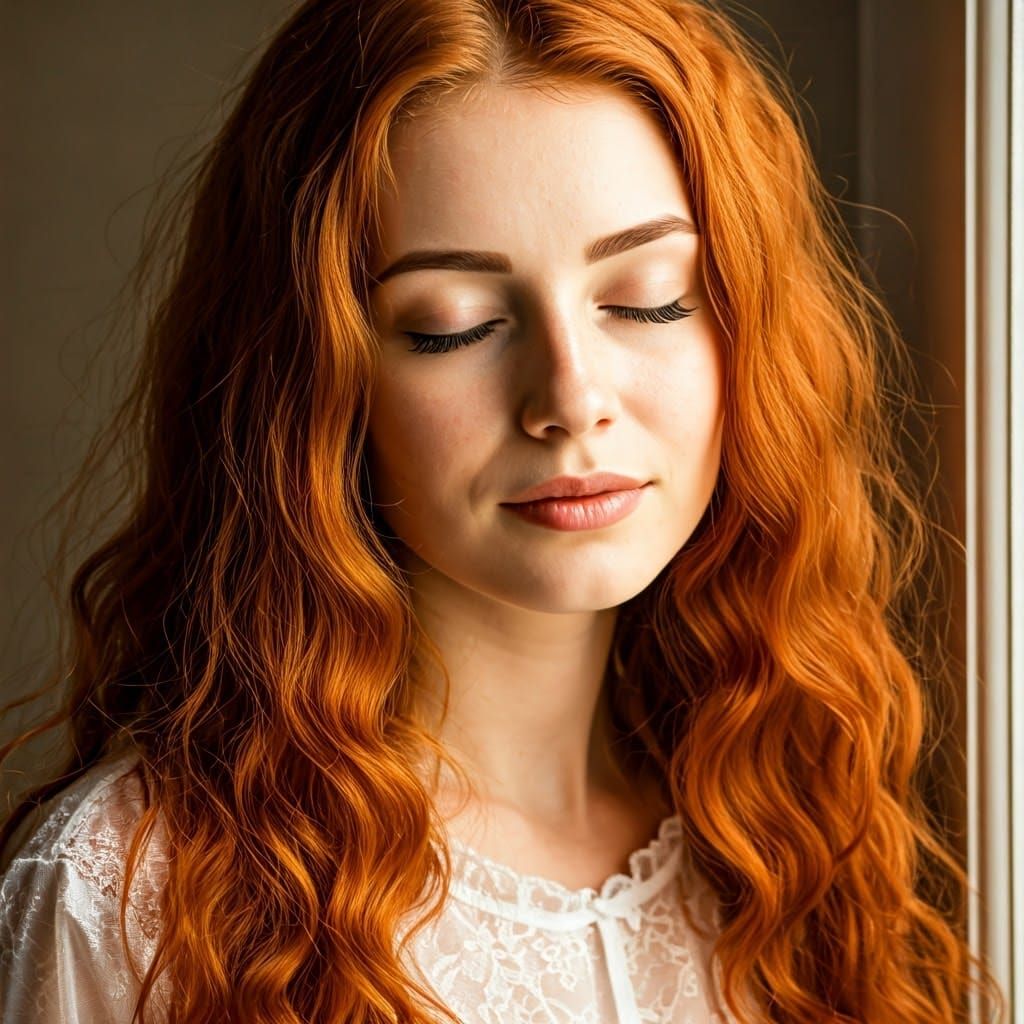 Woman in Morning Light: Ethereal Portrait