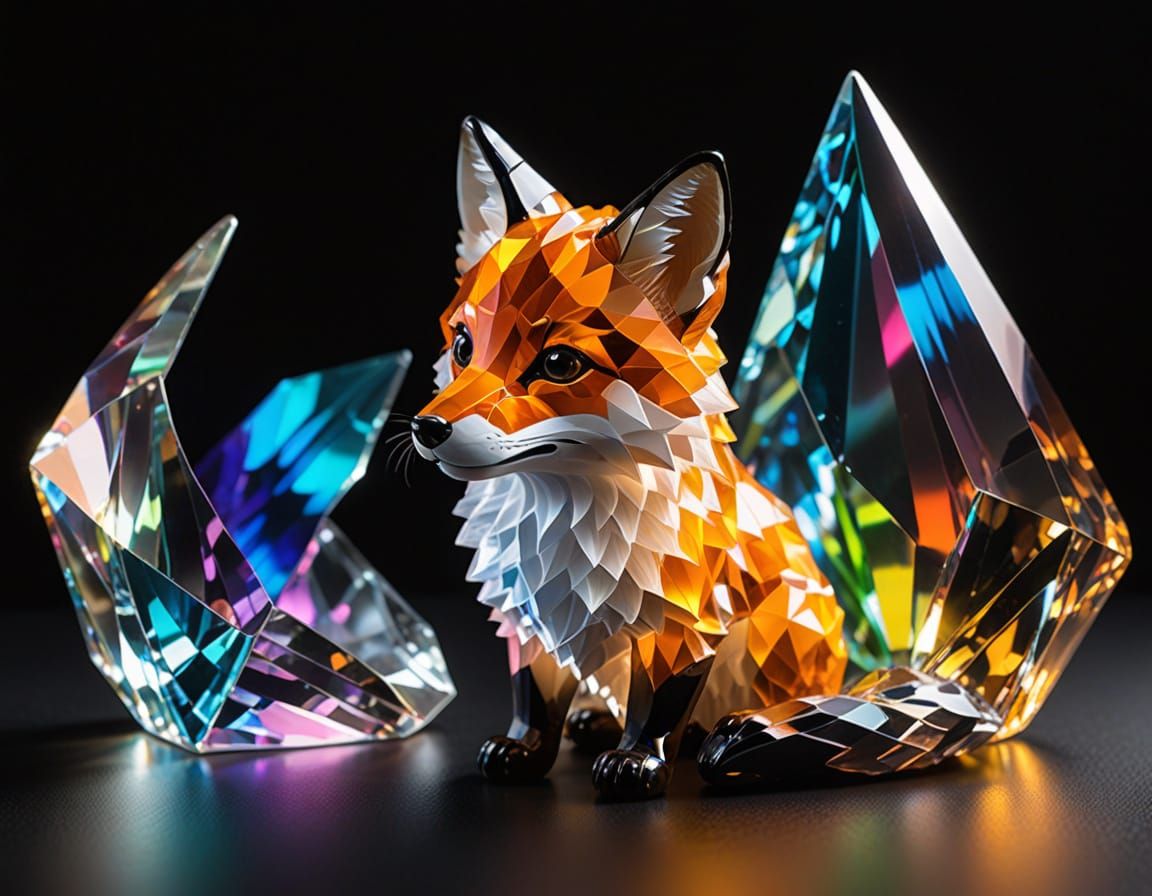 Rainbow Light Refracted Through Fox Prism